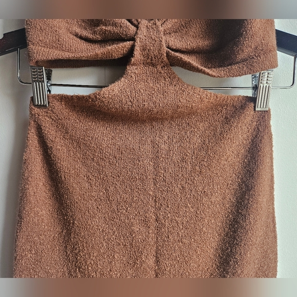 Lulus Brown Cutout Midi Sweater Dress in Women's M - Picture 4 of 16